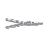 Grasping forceps, serrated, hollow